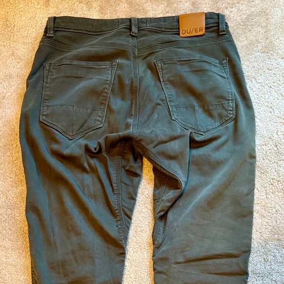 Mens Duer No Sweat Pant Green 32x32 - Picture 2 of 4